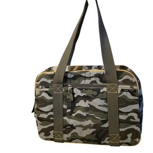 ACME Vintage Green and Brown Camouflage Bag With Laptop Sleeve, Like New